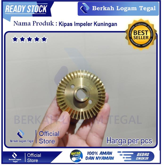 KIPAS IMPELLER KUNINGAN DAB 125 / IMPELER ST 100 SAN-Ei SPAREPART POMPA AIR