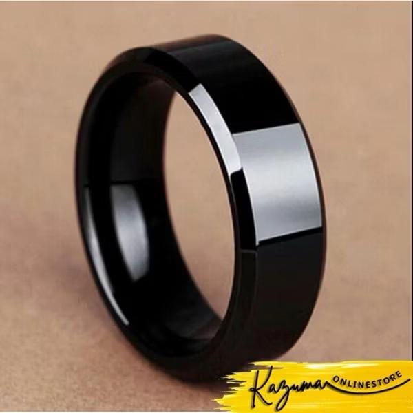 ￼CINCIN TITANIUM HITAM / CINCIN TITANIUM HITAM POLOS / CINCIN HITAM UKURAN 16-19
