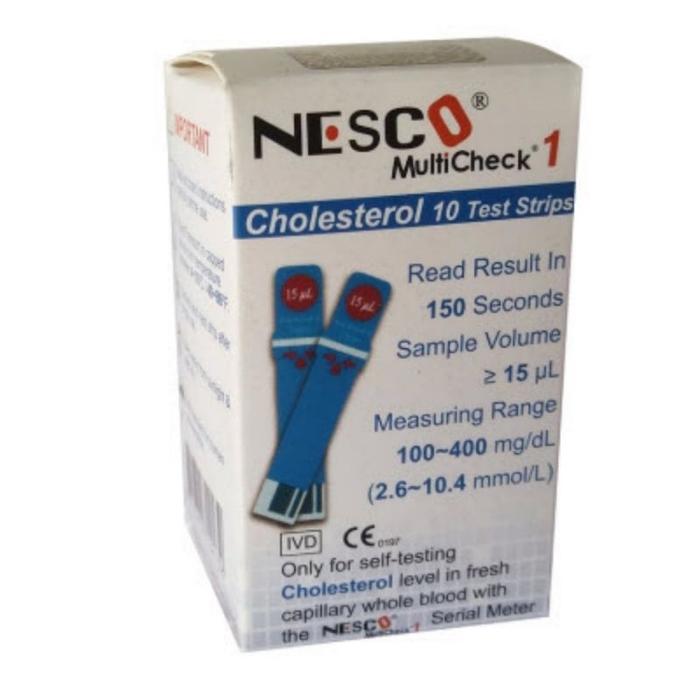 STRIP KOLESTEROL ASAM URAT DAN GULA DARAH NESCO / STRIP NESCO GULA DARAH, ASAM URAT, DAN KOLESTEROL