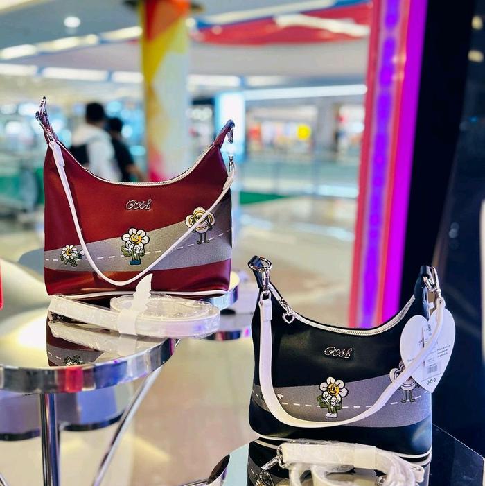 [Bisa COD] Tas Gosh Original New art 228 Black Maroon