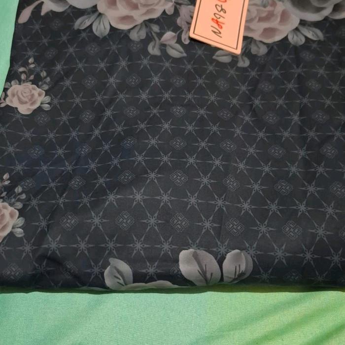 Gamis bahan marbela printing gamis printing