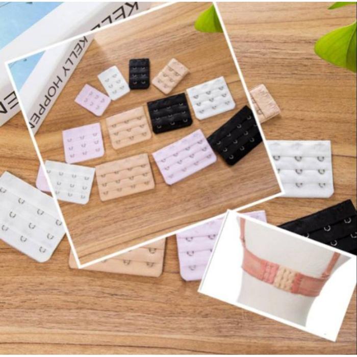 Penyambung Kait Bra 4 KAIT  BRA EXTENSION - KAIT BH TAMBAHAN