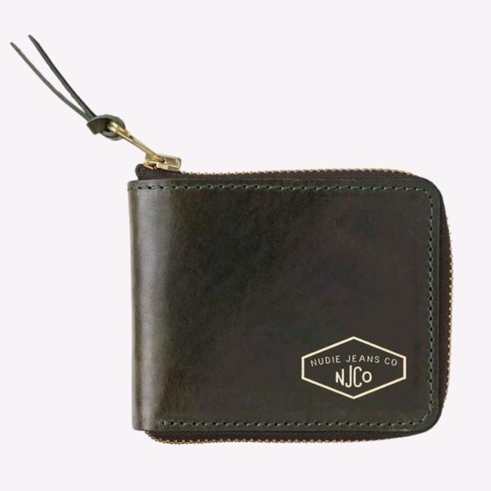 NUDIE JEANS CO WALLET - BERGENDAHL WALLET ZIP - BLACK - 100% ORIGINAL