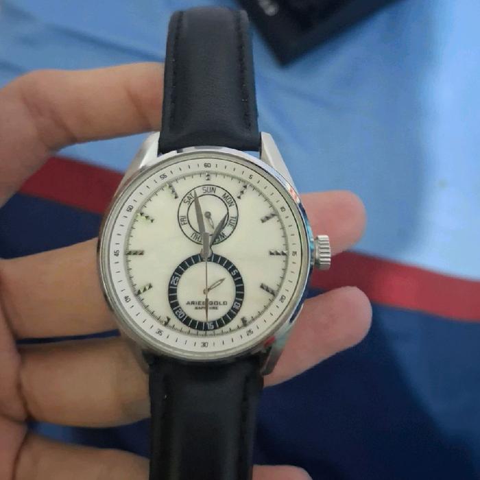 jam tangan ARIES GOLD DayDate Sapphire glass watch original