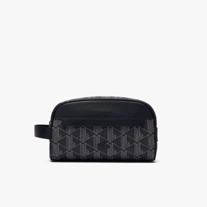 Lacoste Men's The Blend Toiletry Bag Clutch Pria - Black