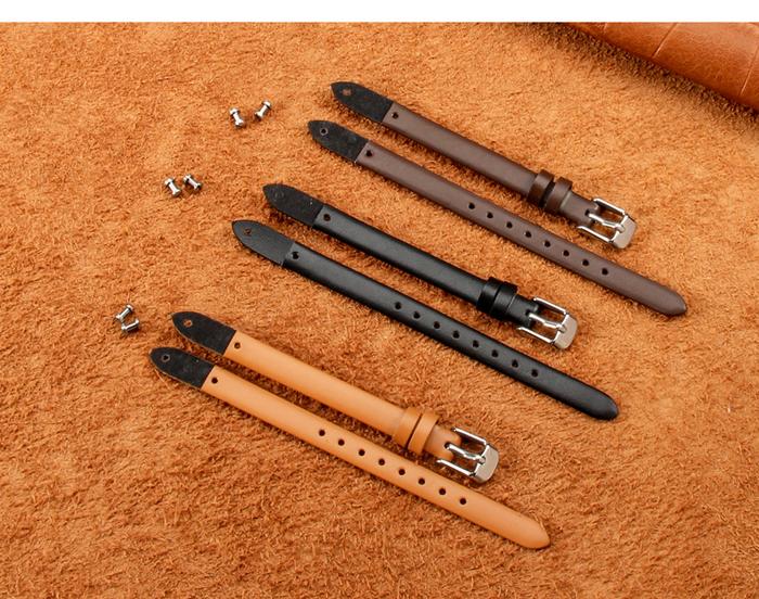 8mm Women's Watch Strap bands For Fossil ES3861 3269 Watch Strap Genuine Leather Watchband Replace A