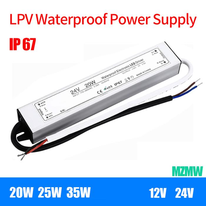 Waterproof Switching Power Supply 20W 25W 35W AC-DC 12V 24V 36V Volt