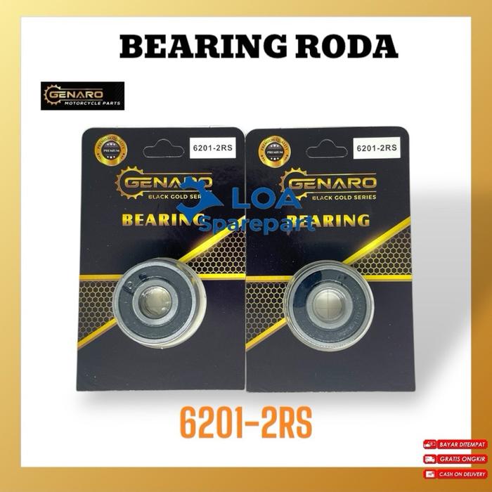 BEARING LEHER 6201 2RS BEARING RODA 6201 2RS PRESS (GENARO)