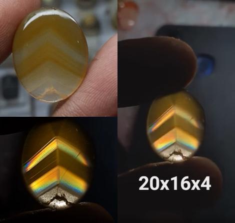 Natural Batu Akik Motif Gambar Pangkat Junjung Derajat Drajat Pelangi Antik 2