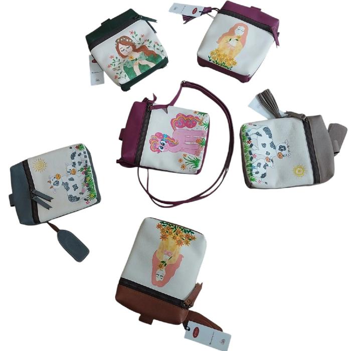 Tas wanita mini ransel lukis bisa slempang Nayra mini backpack adalah tas ransel mini yang terbuat d