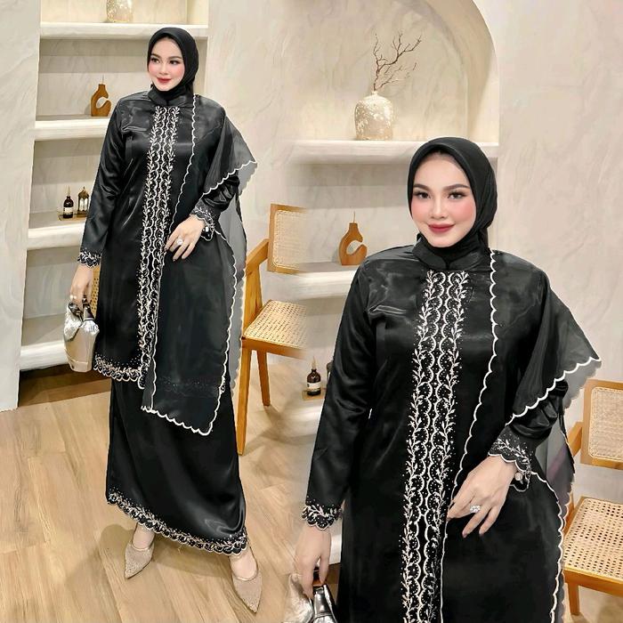 Zivana Mode//Model Setelan  Baju Makare Set Bordir Wanita Dewasa Pesta Pernikahan Kondangan Elegan V