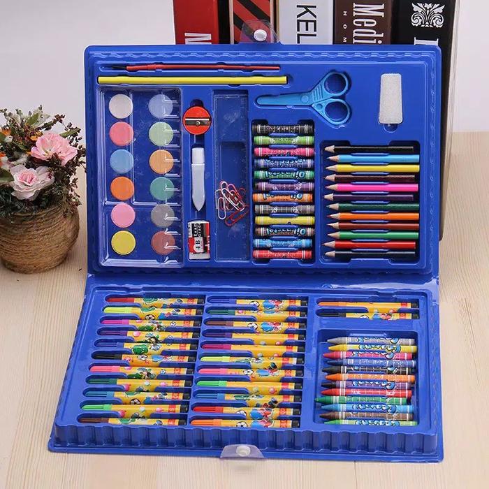 Crayon Anak Set 86pcs / Krayon Mewarnai Anak 86pcs / Pensil Warna Set 86pcs