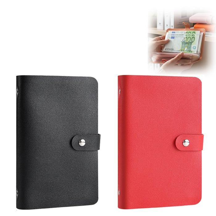 100 Slot Binder Buku Tabungan Harian Dompet Disiplin Keuangan Album Koleksi Uang Kertas