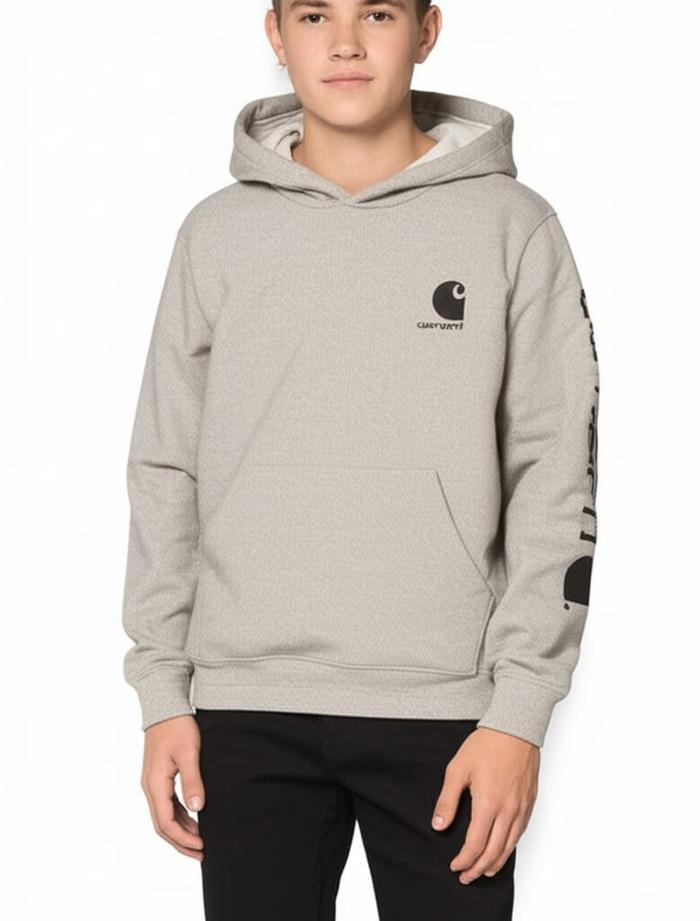 Hoodie Carhartt Youth Graphic Grey Heather Original