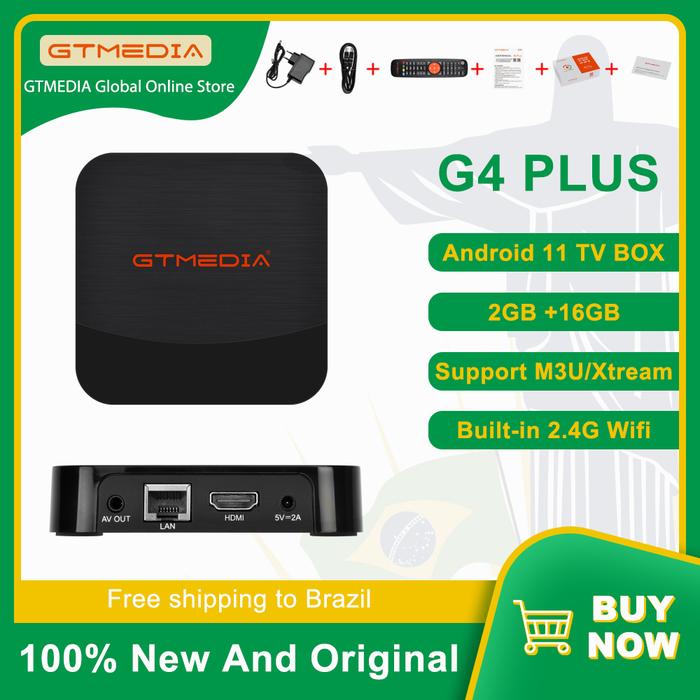 GTMEDIA G4 Plus Android 11 TV Box Amlogic 905W2 Bluetooth Voice