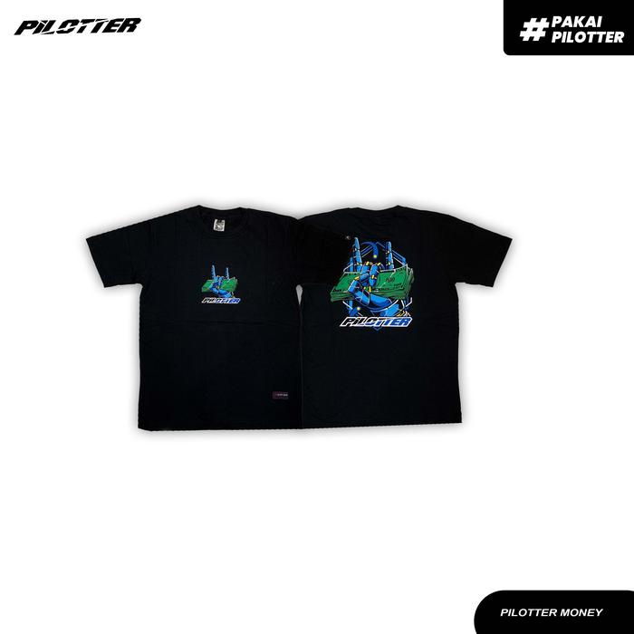 [COD] KAOS PILOTTER MONEY ASLI FREE STIKER - PLTR-220 - PILOTTER MONEY, M