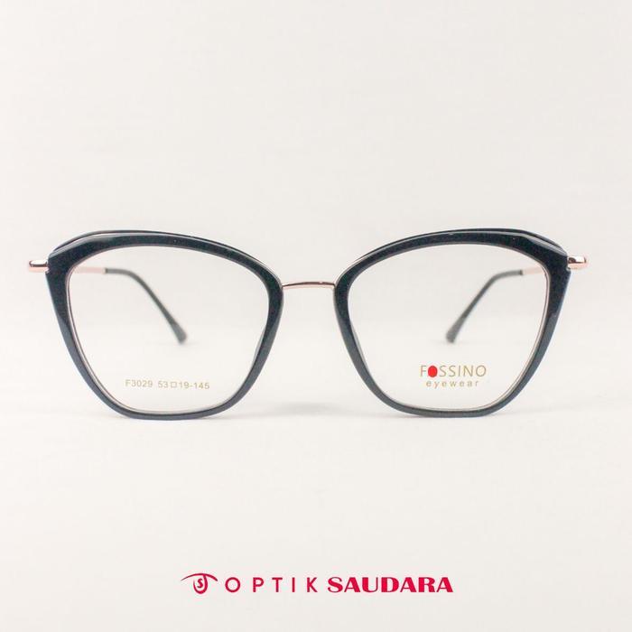Optik Saudara - Frame Fassino - Kacamata Wanita Model Cat Eye Super Stylish F FAS3029 C2 53