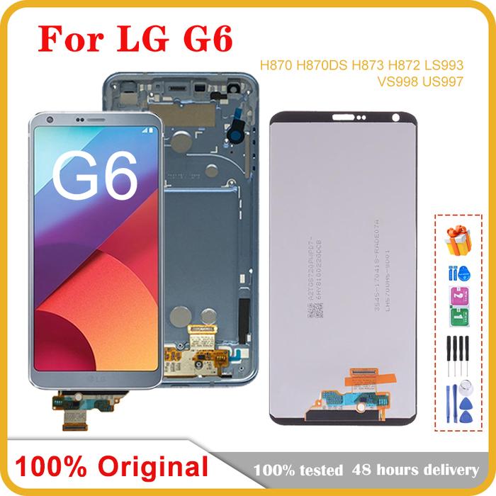 Original 5.7" For LG G6 LCD Display Touch Screen Assembly For LG G6