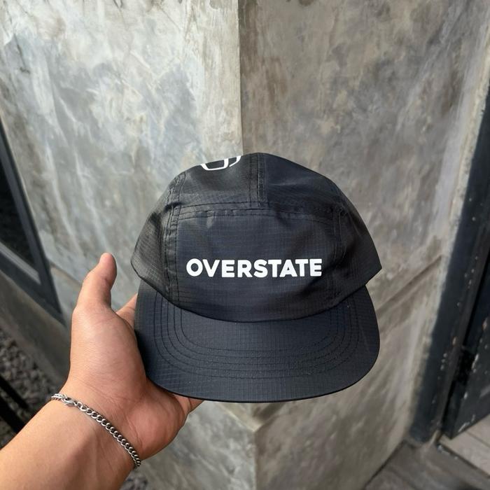 OVERSTATE - Topi Snapback 5 Panel Seri - Bahan Ripstop Water Proff Premium Original