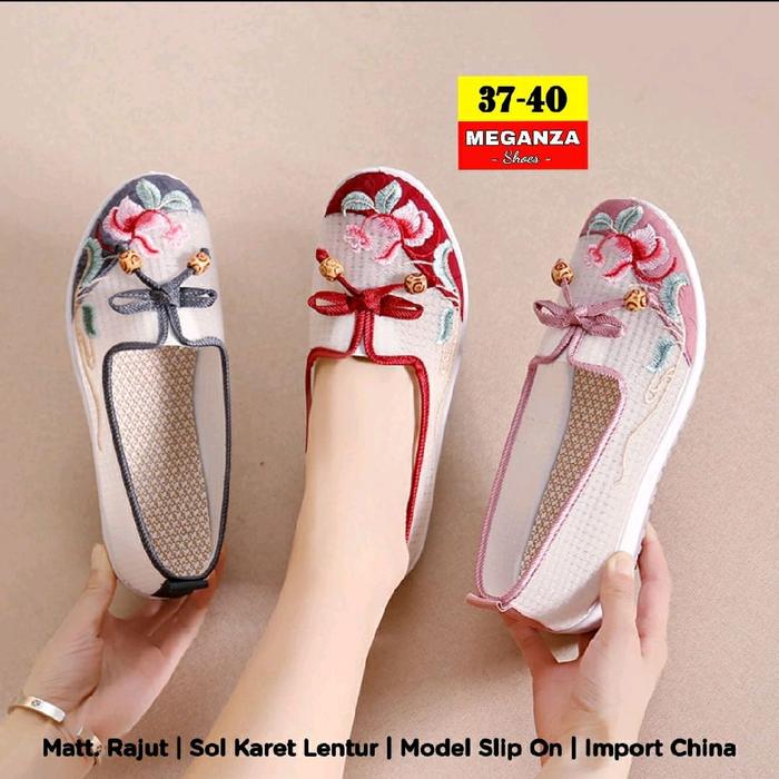 Meganza shoes .... Matt.rajut, karet lentur Wanita