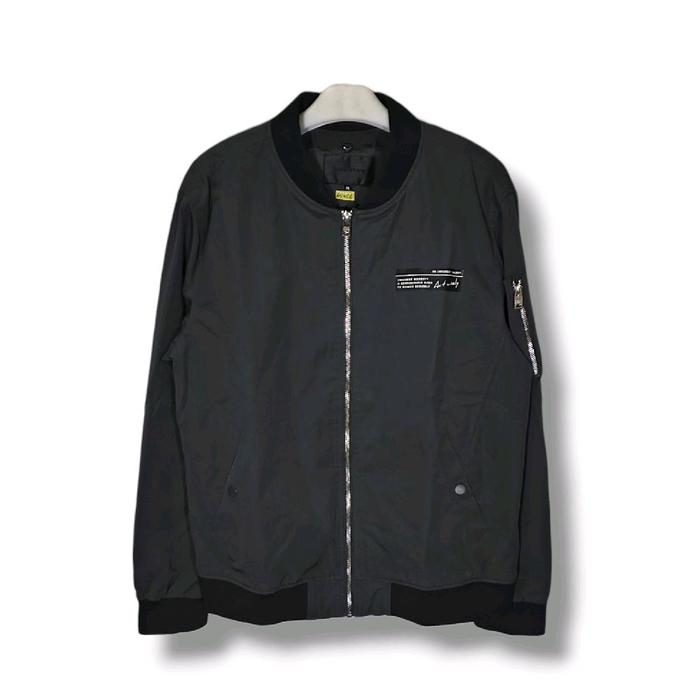 FRANK STONE Bomber Jacket Dark Grey Size tag 95 fit M-L (P65xL56/LD112)