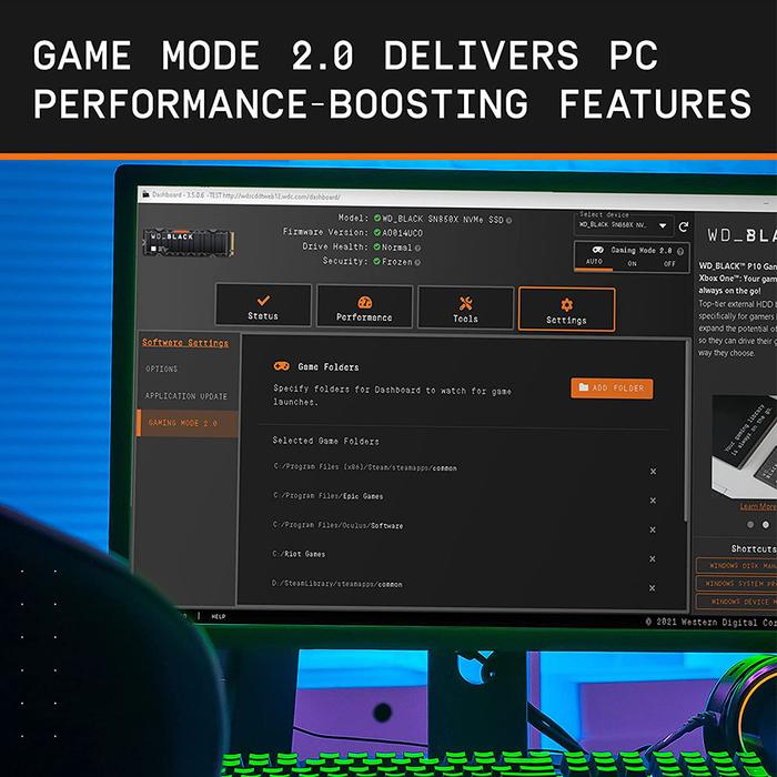 WD BLACK SN850X 1TB 2TB 4TB SSD NVMe Internal Gaming Solid State