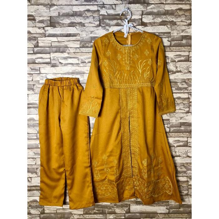 Baju Lebaran Anak Perempuan ( No Hijab ) Baju India Syari Anak Perempuan Muslim Dress Pesta Gamis Sa