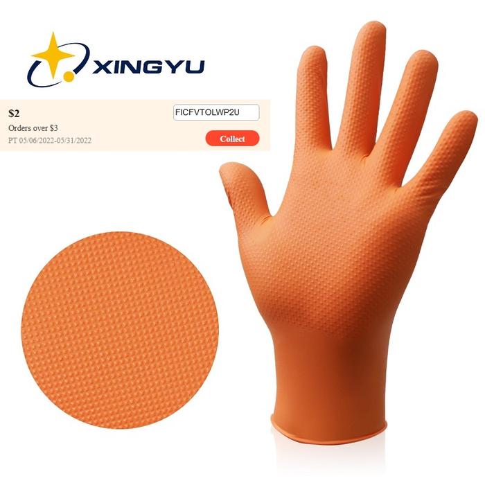 Nitrile Gloves 8mil Heavy Duty Gloves 100% Nitrile Non-slip