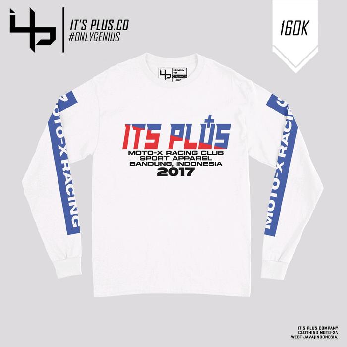 Itsplus Motocross Rain Longsleeve White Kaos Motor Cross Racing Trail Offroad Enduro Adventure