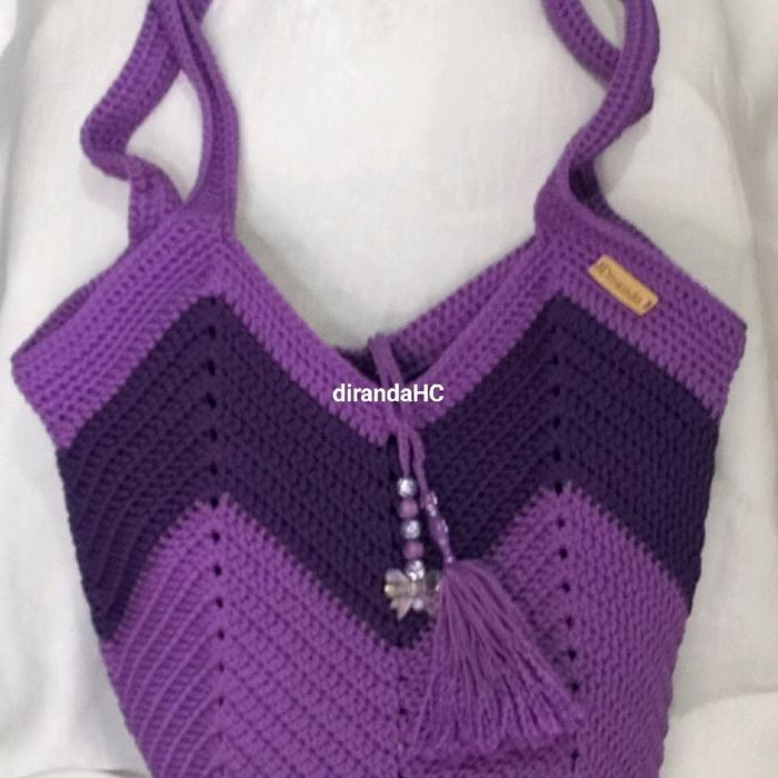 Tas Rajutan Benang Polyester Multi Fungsi Ukuran Besar Cocok Untuk Ke Pantai Dan Jalan-jalan Berbela