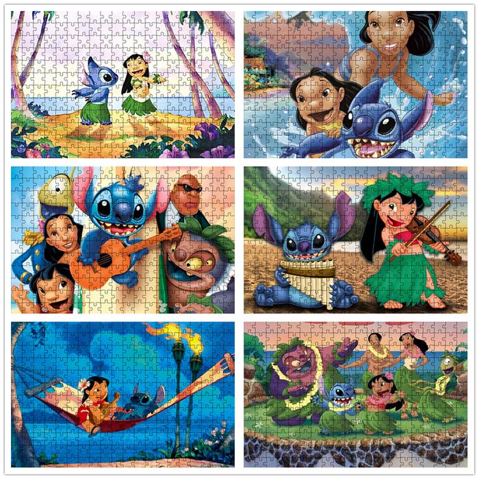 Lilo & Stitch Jigsaw Puzzle Educational Toys for Children