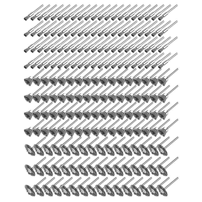 Terlaris, 240 Pcs Wire Brush Set Wire Cup Brush Abrasive Wire Wheel