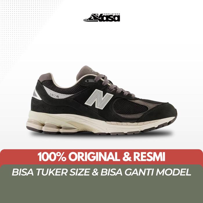 Sepatu Sneakers Pria NB M2002RNC 2002R Premium Vintage Black