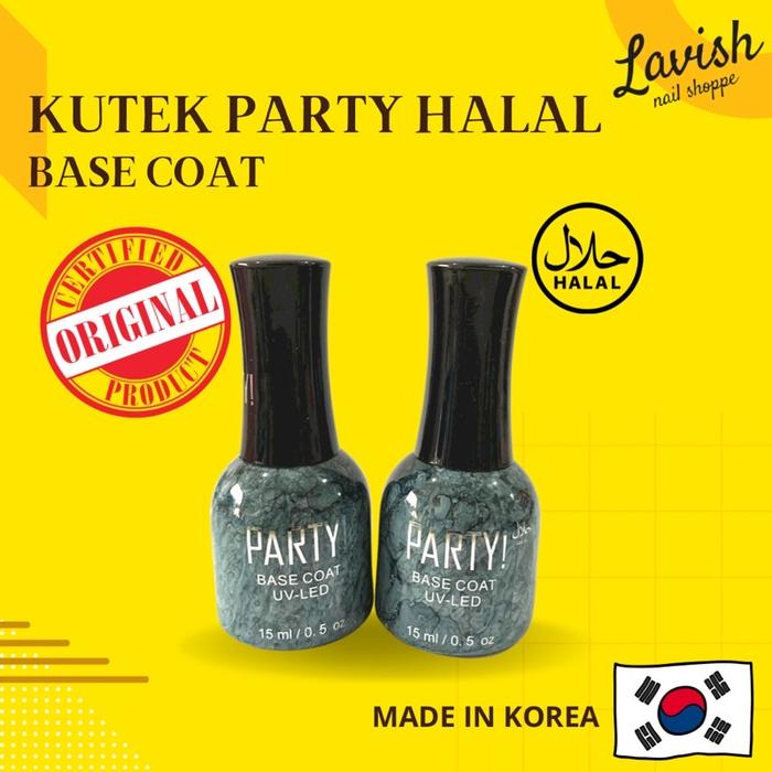 KUTEK PARTY GEL HALAL BASE COAT ORIGINAL KOREA