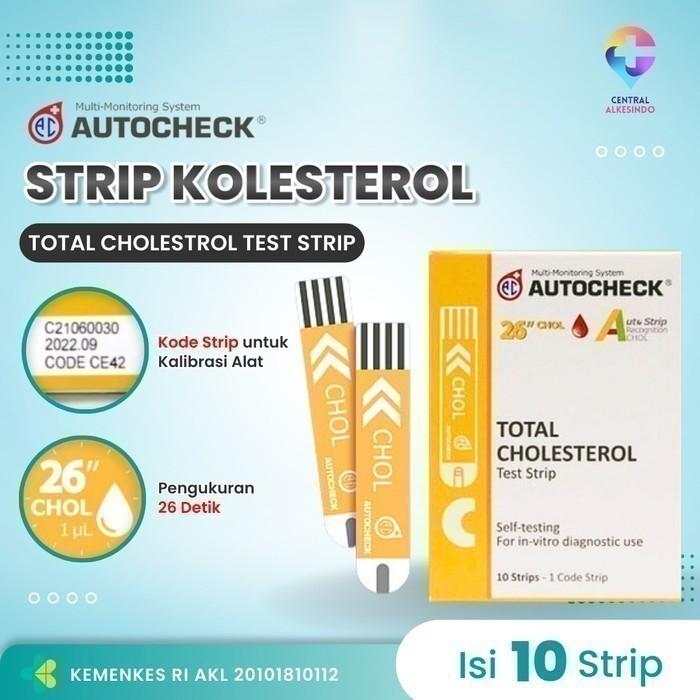 Strip Kolestrol Autocheck / Total Cholestrol Strip Central Alkesindo