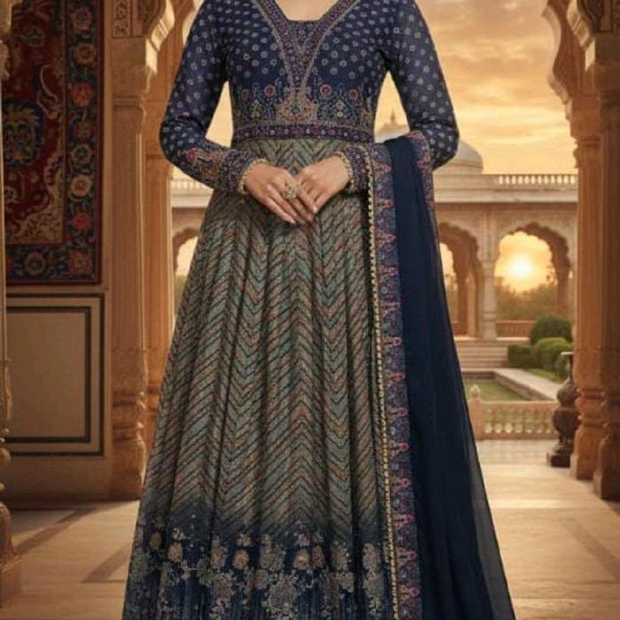 dres hindi laila + gamis ori set dupatta