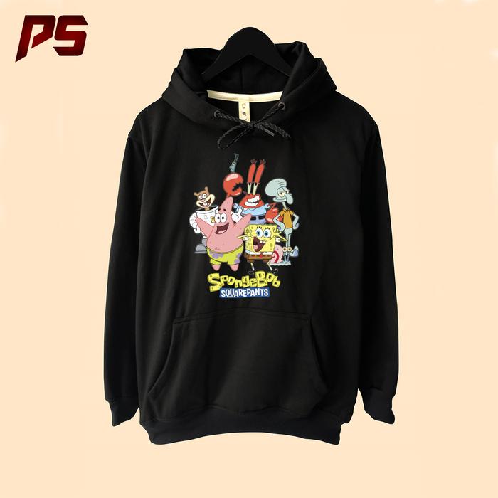 Jaket Hoodie Spongebob Squarepants Patrick Sandy Mr Krabs Squidward Plankton Gary
