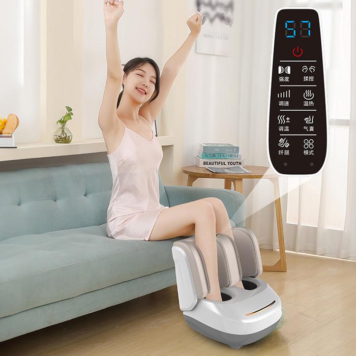 Electric Foot Calf Shiatsu Massager Machine Air Compression Rolling