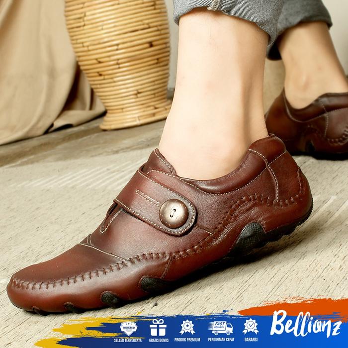 SEPATU KULIT PRIA - SEPATU PESTA PRIA - SEPATU PENTOPEL KONDANGAN - BAHAN KULIT SAPI - BLZ x ALBERTO