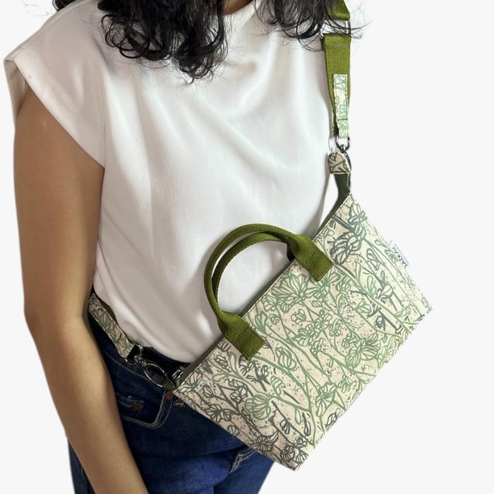Sackai Small Crossbody - "The Intersection" green