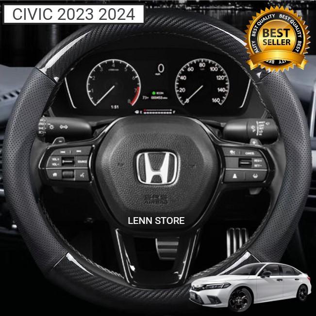 Cover Sarung Stir Carbon Mobil Honda Civic RS 2023 2024