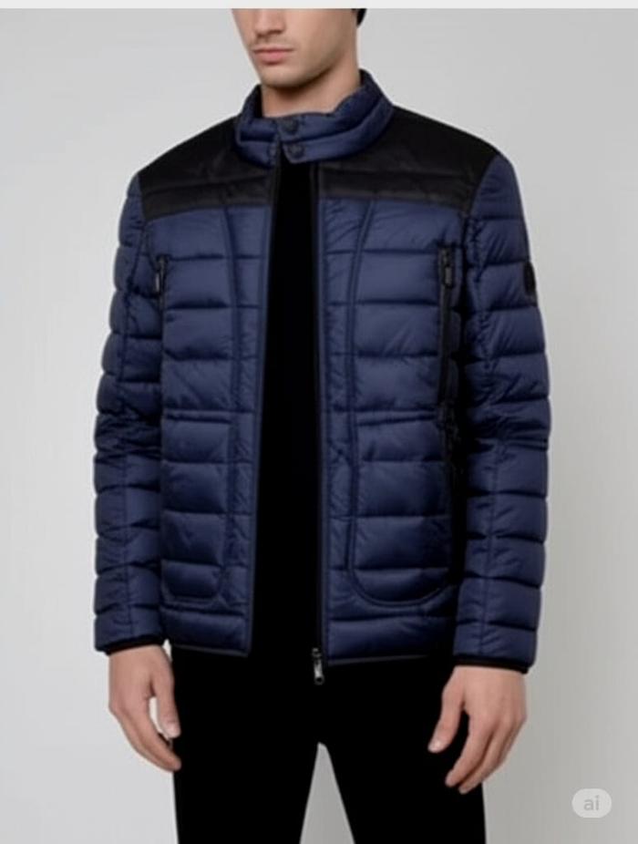 Jaket Pria S Oliver Puffer Puffer Jacket Navy Original