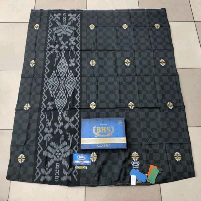 Sarung Tenun BHS Sutera Cotton Mercerized Blend Viscose Blend - Kain, Pria, Batik, Katun, Santri, Hi