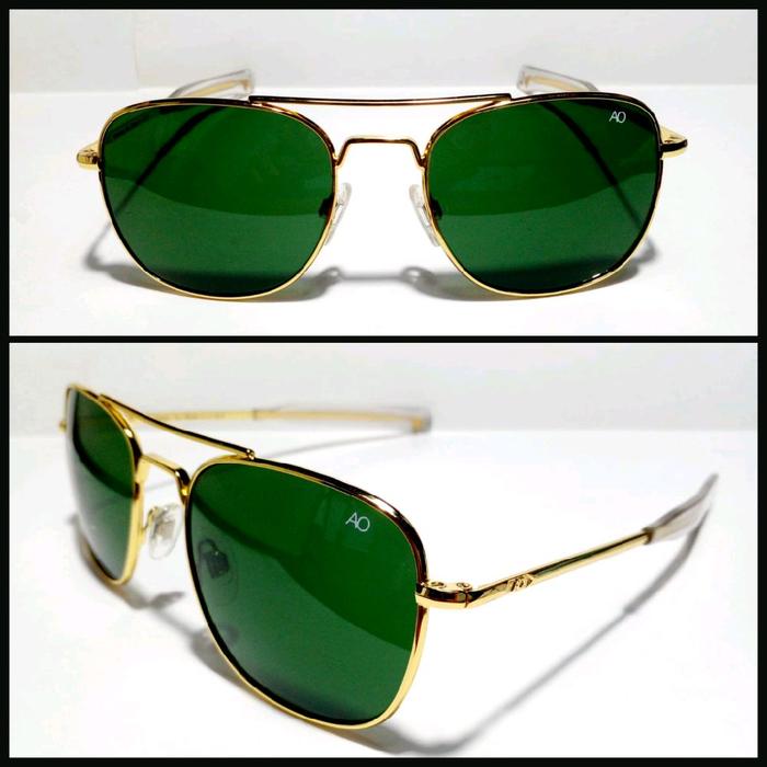 kacamata AO pilot Gold - American Optical made in USA - original - NOS