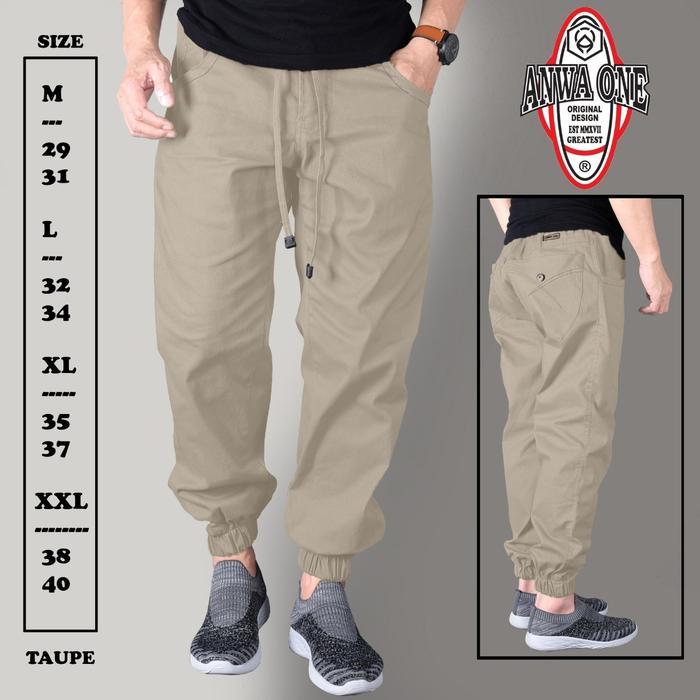 Celana Jogger Pria Original Hitam/Fashion Celana Jogger Pria Original