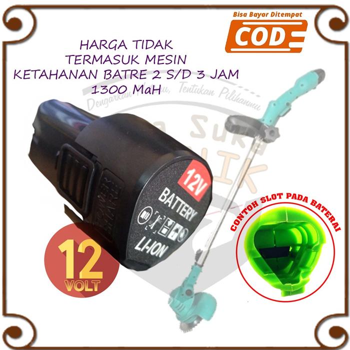 Baterai 12V Cordless Gress Trimmer Mailtank Sh226 Mesin Potong Rumput