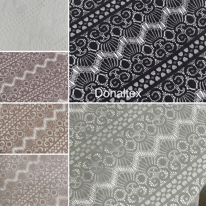Kain Kebaya Brokat Kain Brokat Salur Motif Ombak Wave Terbaru !!!!!!!!!!