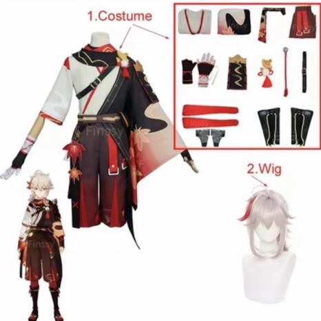 Kostum Cosplay Samurai Pria Model Pedang Jepang untuk Karnaval Halloween