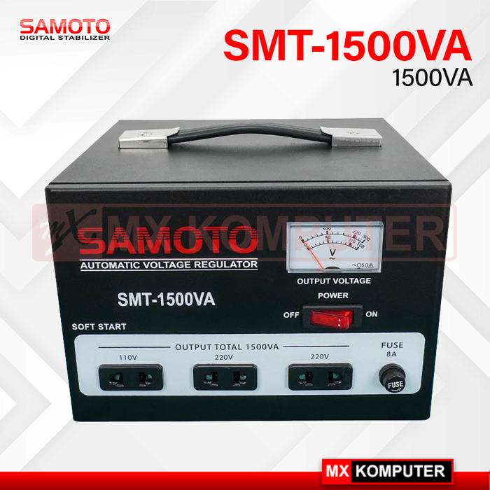 Stabilizer Samoto Stabiliser 1500 VA Stavol Listrik SMT AVR 1500VA