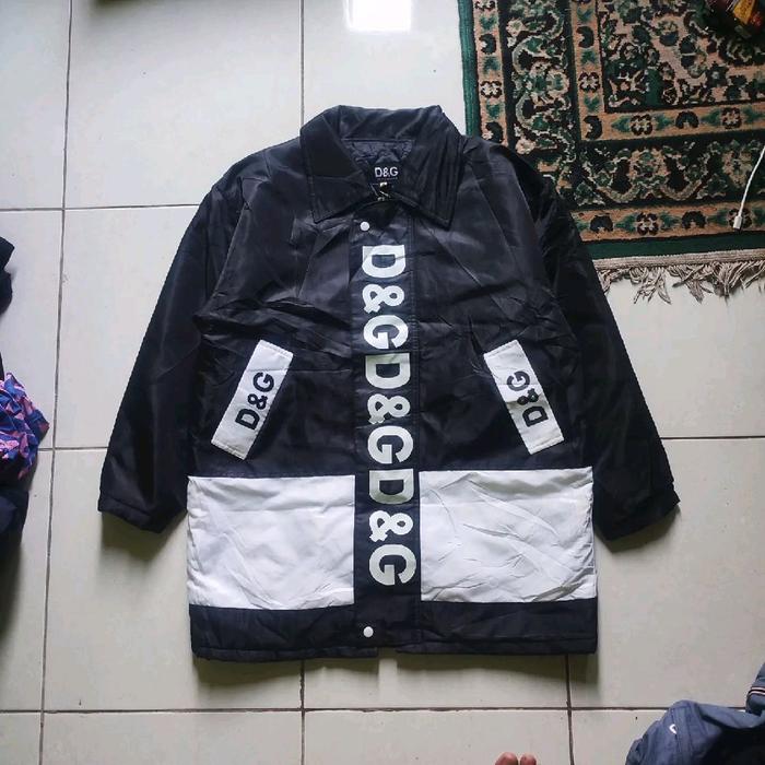 Dolce Gabbana big logo padded jacket